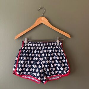 Victoria's Secret VSX Sport Player Run Short- XS Extra Small White Stars america